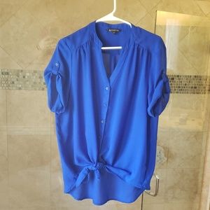 EUC Royal Blue Express Women's Blouse